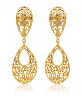 Handmade Nickel Free Gold Plated High Fashion Designer Ethnic Earring